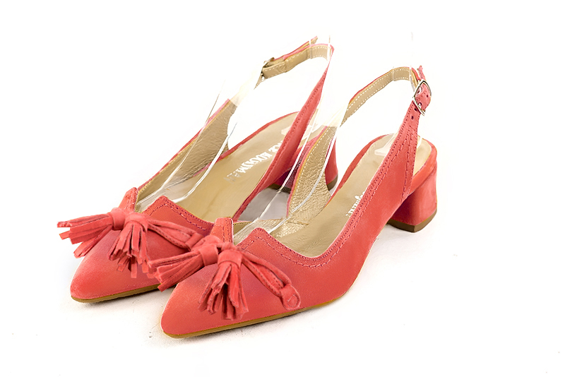 Coral slingback sale shoes